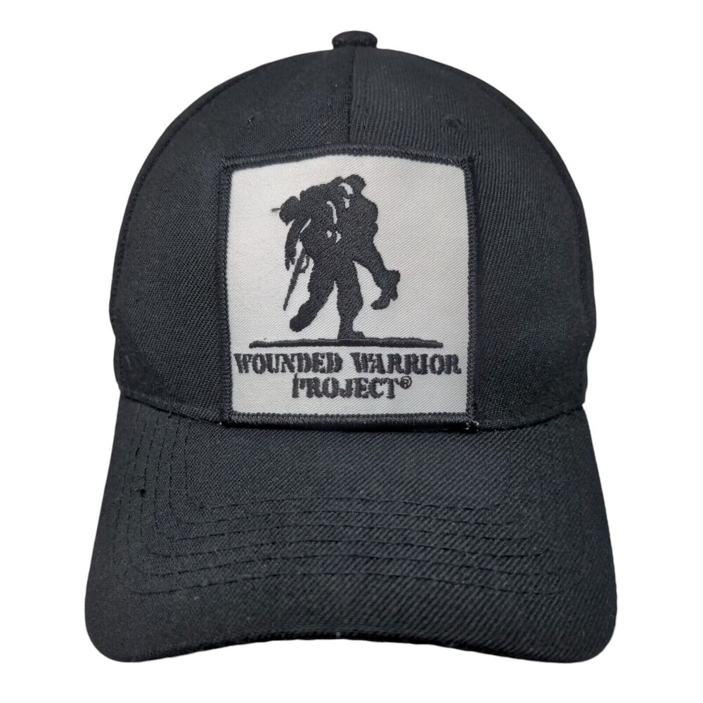 Wounded Warrior Project Patch Strapback Hat Black… - image 1